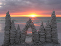 Photography--Color-SeascapeSandcastle Sunset