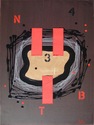 Mixed Media--On Canvas-Non-representational3 BARRES VERMELLES (ESTUDI)