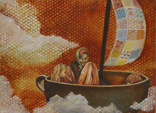 Painting-Oil-Teacup