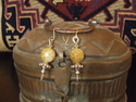 Faceted, Yellow Crackeled Agate Earrings Faceted%2C%20Yellow%20Crackeled%20Agate%20Earrings (thumbnail)