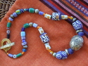 Suzie Jenkins - Blue African Beaded NklcSOLD