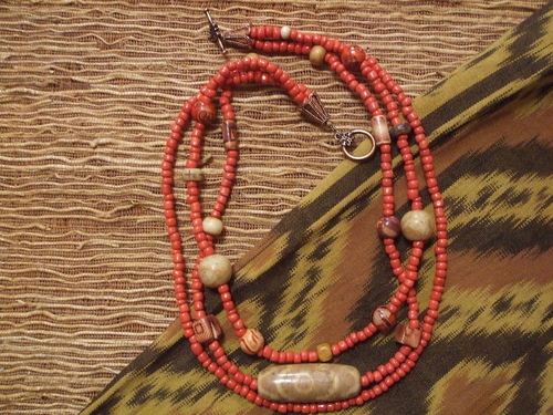 Carnelian%20Tibetian%20Focal%20Necklace (large view)