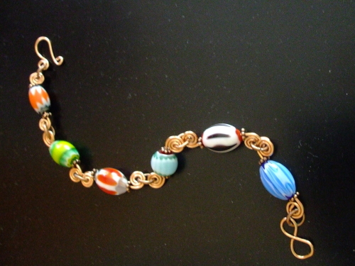 Chevron%20%26%20Copper%20Bracelet (large view)