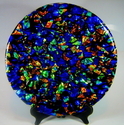 Mark Lenn Johnson - 'Untitled'- Dichroic Art Glass Platter 