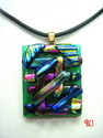 'Abstractions' Collection--Corded Dichroic Glass Pendant %27Abstractions%27%20Collection--Corded%20Dichroic%20Glass%20Pendant%20 (thumbnail)