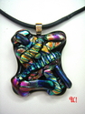 'Abstractions' Collection--Corded Dichroic Glass Pendant %27Abstractions%27%20Collection--Corded%20Dichroic%20Glass%20Pendant (thumbnail)