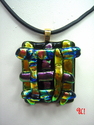 'Abstractions' Collection--Corded Dichroic Glass Pendant %27Abstractions%27%20Collection--Corded%20Dichroic%20Glass%20Pendant%20 (thumbnail)