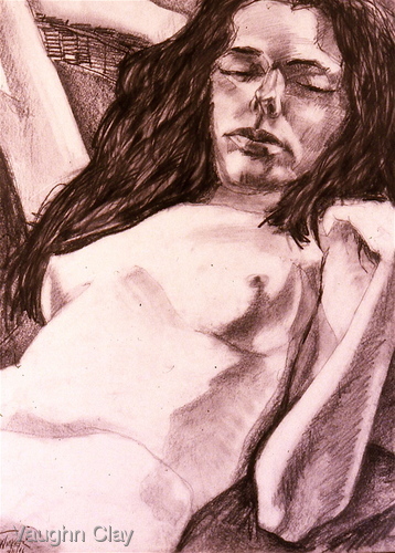Drawing-Paper-Kat Reclining
