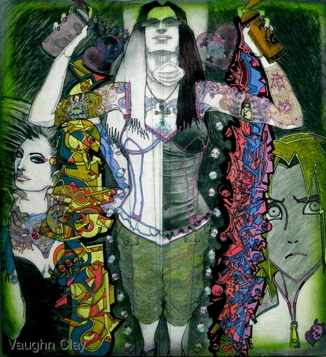 Painting-Acrylic-Gasoline Dreams Series: Miss Van/Homage
