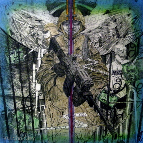 Painting-Acrylic-Gasoline Dreams Series: Stop Loss