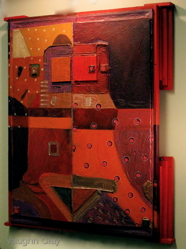 Sculpture-Wood-Angled view of: Vermillion Trance