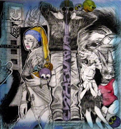 Painting-Acrylic-Gasoline Dreams Series: Graffiti Nation/Homage