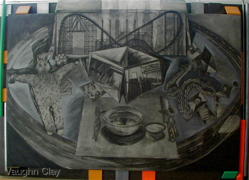 Drawing-Pittsburgh Works: Kennywood Cardgame