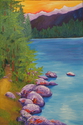 Painting--Oil-LandscapeLake in the Rockies
