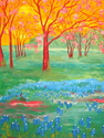 Painting--Oil-LandscapeBurst of Bluebonnets