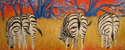 Painting--Oil-AnimalsA dazzle of Zebra I
