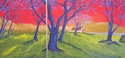 Painting--Oil-Landscapepeace at Sunset