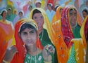 Painting--Oil-PortraitSplashed with Color