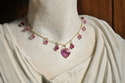 Pink%20and%20Siam%20Swarovski%20Crystal%20%20with%20Crystal%20heart%20Necklace (thumbnail)