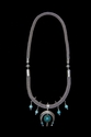 Hans Siig - Handbraided Silver and Turquoise Necklace