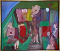 Francisco Villagrán, bus series, oil on canvas, expressionist - Expressionist Painting