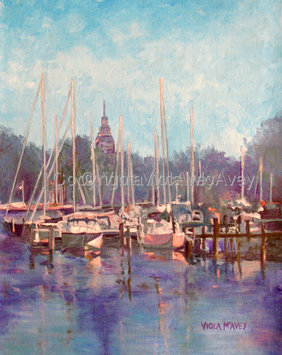 Painting-Landscape-Spa Creek Reflections