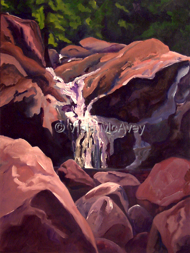 Painting-Plein Air-Cascade Trail View