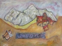 A Mountian Village by a River