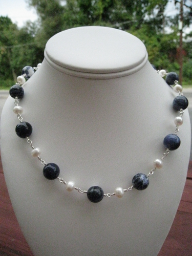 Jewelry-Wire-Denim and Pearls