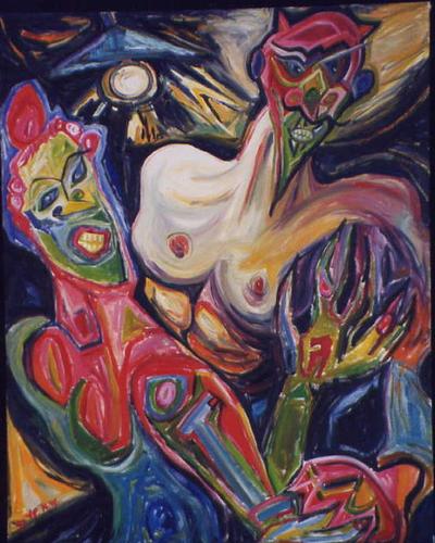 Print Making-Figurative-Tango with the Devil