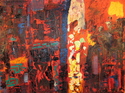 Painting--Oil-Cityscapeuptown