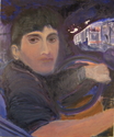 Painting--Oil-Portraittaxi driver #9