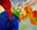 Painting--Oil-GenreGoing Uptown