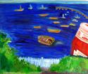 Painting--Oil-SurrealismFloating Fries