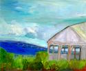 Painting--Oil-LandscapePavilion by the Sea