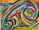 Painting--Oil-AbstractMushroom