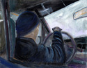 Painting--Oil-FigurativeTaxi Driver #5