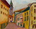 Painting--Oil-Cityscapepinzolo