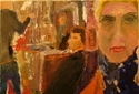 Painting--Oil-Genrewanda takes the subway