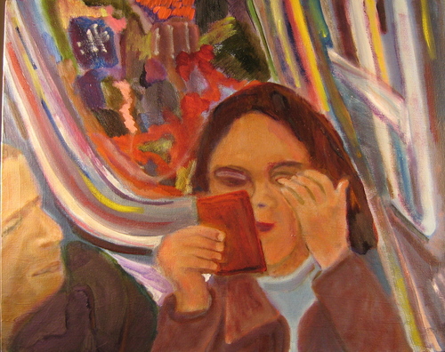 Painting-Cityscape-getting ready for work