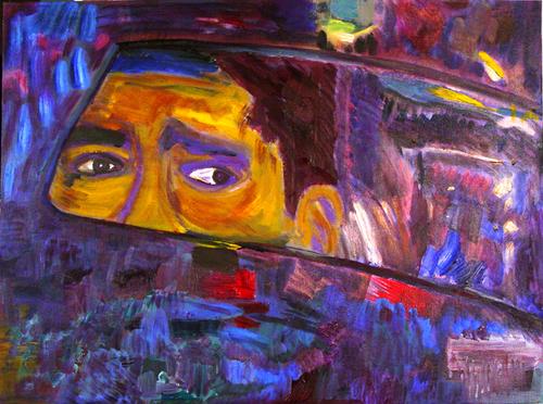 Painting-Figurative-Taxi Driver #1