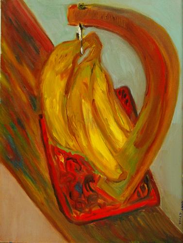 Painting-Still Life-Bananas (Precariously Balanced)