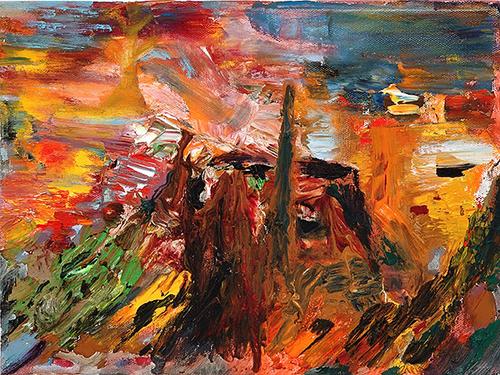 Painting-Landscape-Crater