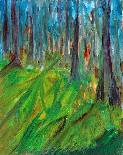 Painting-Lawn and Woods