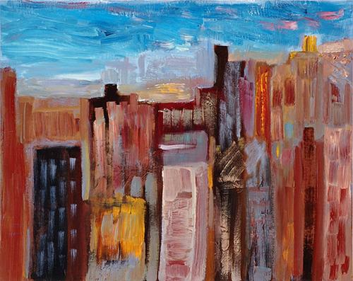 Painting-Cityscape-Looking West