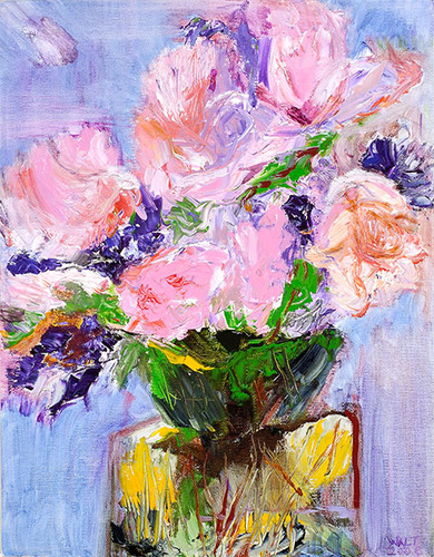 Painting-Floral-Pink Roses