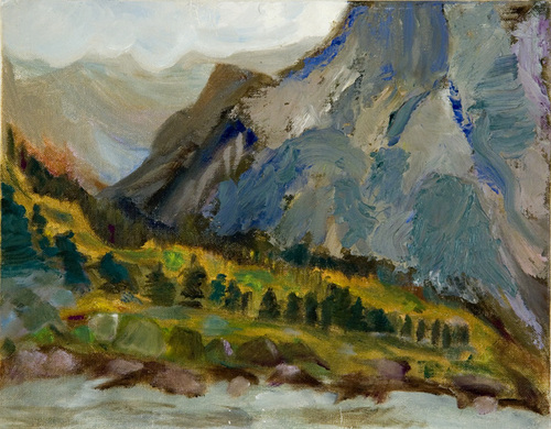 Painting-Landscape-madonna di campiglio