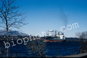 Large ship on Hudson River
