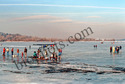 Airplane on Frozen Hudson River