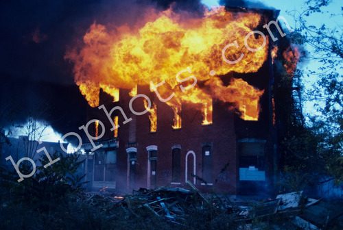Fire in old hotel under renovation